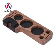 LANHUHU Coffee Tamping Station,  Wood Compact Design Tamper Station Base, Convenient 51mm 54mm 58mm 
