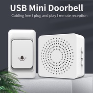 USB mini Door bell Wireless Doorbell home doorbell 150M range 38 chime USB interface power supply
