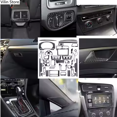 For Volkswagen VW Golf 7 GTI MK7 2013-2019 Steering Wheel Circle Gear Box Wait Car Accessories Inter