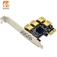 Usb 3.0 Gold Plated Btc Miner Mining PciE 1To4 Expansion Card S