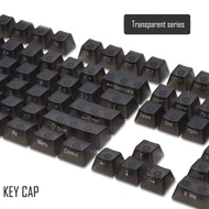 Transparent keycaps with Text PBT Keycaps Full Backlight Backlit for Mechanical Keyboard