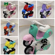 ALANFY Motorcycle Model, Vehicle Toy Electric Scooter Mini Motorcycle, Birthday Gifts Cartoon Motobi