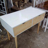 meja rias/meja kayu jati belanda finising cat putih duco