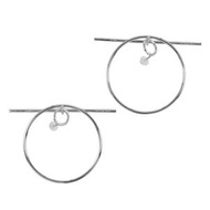 二手愛馬仕 Echappé MM 環形耳環，純銀，約 10.6 克，女士款