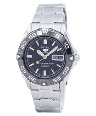 Seiko 5 Sports Automatic Japan Made Mens Silver Stainless Steel Bracelet Watch SNZB23J1