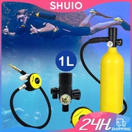 SHUIO Mini Scuba Diving Tank Equipment Dive Cylinder Respirator Oxygen Tank Set 1L/2L Refillable Des