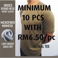 [BEST SELLER] BUNDLE SALES - Jersey Microfiber Quick Dry T-shirt For Men Women Unisex