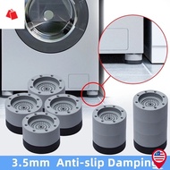 BK-Non-slip Shockproof Washing Machine Fixed Base/ Refrigerator Noise Reduction Round Rubber Mat/ Un