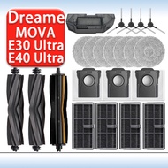 Dreame MOVA E30 Ultra E40 Ultra Robot Vacuum Cleaner Accessories Main Side Brush Mop Cloth  Filter D