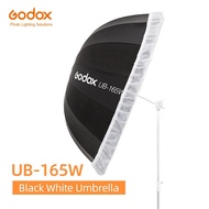 Godox UB-165W 65in 165cm Parabolic Black White Reflective Umbrella Studio Light Umbrella with Transl