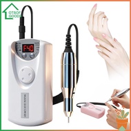 Portable Nail Drill Electric File Adjustable Speed Cordless Efile with Bits Kit for Training Nail Ar