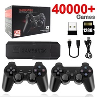 2.4GB Dual Wireless Controller for PS1/PSP/GBA 4K HD Video Game Console GD10 128GB Built-in 40000 Ga