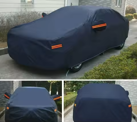 For Sedan Protection 3XXL PEVA Car Cover Rain UV Dust Snow Resistant Universal