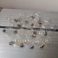 E12 G40 LED 1W玻璃燈泡黃光34個