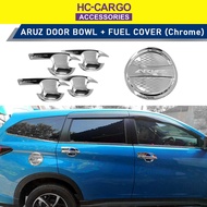 HC CARGO Perodua Aruz 2 In 1 Door Handle Bowl Cover + Fuel Cap cover - Chrome (5 Pcs/Set)