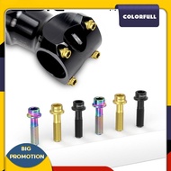 [Colorfull.sg] 6PCS Bicycle Handlebar Stem Fixing Bolts Screw M5x16/18mm Bike Stem Screws Bolt