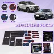 Proton X50 2020-2025 Car Slot Mat Proton Interior Storage Tank X-50 Anti slip car accessories rubber