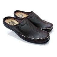 Bee Prince Sendal Sepatu Bustong Pria Kulit Selop Cowok Tutong Laki laki Daltu Slop
