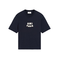 AMI PARIS Ami Paris Patch Tee Navy Blue (SS25)