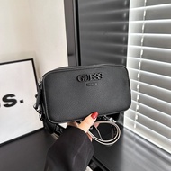 GUESS Women's Bag 2023 European And American Solid Color Large Capacity Crossbody Fashion Single Shoulder Small Square Bag Double Camera Bag Small Square Bag For Men