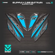 UV TRANSPARENT STRIPING SUPRA X 125 BATMAN MOTIF IP37 WAVE 125 BETMEN STICKER SIMPLE GRAPHICBENING