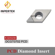 Insert DCGW 07 02 PCD Pahat Bubut Diamond DCGW 0702 Aluminiumm DCMT