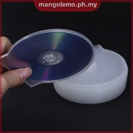 [MANGO] 1/3PCS Transparent Plastic Single Piece Round Disc Case CD Case Thickened CD DVD Disc Box Di