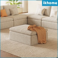 IKHOME Oversized L-Shaped Cloud Modular Sofa, Detachable Couch with Removable Ottoman, Tool-Free Con