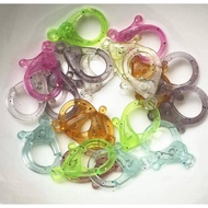 10pcs/20pcs  Jelly Colourful Claps Hooks for  DIY Keychain
