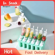 KDDT- Gelatin Popsicle Mold Reusable Popsicle Mold 6/10 Compartment Popsicle Mold Set with Brush and Funnel Food Grade Silicone Leakproof Easy Release Diy Ice Pop for Southeast