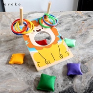 [Cuticate1] Bean Bag Toss Game Family Entertainment Challenging Animal Ring Toss Game