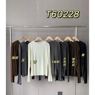 [CA Yanyan's Home] (Pre-Sale) - #T60228-Fungus Edge Stretchy Slightly Transparent Top (8.)