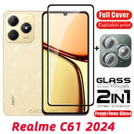 Realme C61 2024ปกป้องหน้าจอฟิล์มกันรอยแบบเต็มใสสำหรับ Realmi C61 4G C63 Realme C61 RealmeC61 C 61 61