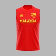 [READY STOCK] Malaysia ''Harimau Malaya" Jersey Red/Yellow - SLEEVELESS