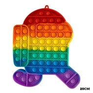 COD pop it🇹🇭 popอิฐ ของเล่น Fidget Jumbo Toy Popper Pop สีรุ้ง สําหรับเล่นคลายเครียด ปอปอิด ถูกๆ20บา