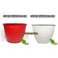 MERAH SUPER WASP POT 24 CM WHITE RED WASP POT 21 24 27 cm