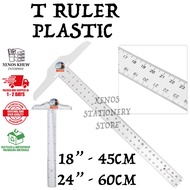 T SQUARE RULER T RULER DRAWING RULER [ 18 INCH - 45CM / 24 INCH - 60CM ] (READY STOCK)