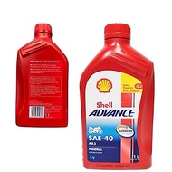 SHELL AX3 SAE 40 100% MINYAK ORIGINAL PASARAN MALAYSIA SHELL ADVANCE 4T AX3 1 LITER