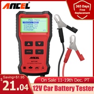 ANCEL BST100 Car Battery Tester Charger Analyzer 12V Battery Cranking Test Charging Cricut Load Battery Tester Diagnostic Tools