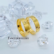 Fancy Jewellery Emas 916 Cincin Rotan C'tier Emas 916 tulen Bajet Emas 916