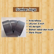 Knie Elbow L 3" 45 degrees