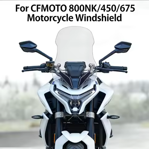 For CFMOTO 800NK/450/675 Motorcycle Windshield Increase Height Deflector Sunshade and Chest Protecti