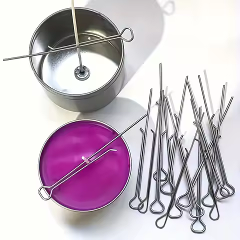 5-20Pcs 4.3 Inch Candle Wick Holders Clip Wick Fixer Stainless Steel Holders For Candle Making Metal