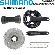 SHIMANO Di2 Ultegra R8170 Electric Groupset 2x12 Speed Road Bicycle R8100 Crankset Cassette M8100 Ch
