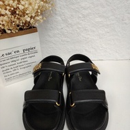 Dior 迪奧 黑色魔術貼涼鞋 沙灘涼鞋 36碼
