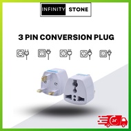 3 Pin/2 Pin Conversion Plug Universal Adapter British Socket Adapter Plug 《 𝗠𝗬 𝗨𝗞 𝗨𝗦 𝗘𝗨 𝗖𝗡 》