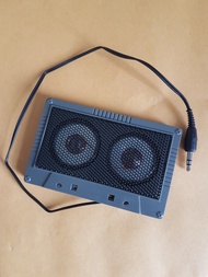 絕版 稀有 無藍牙 卡式帶 磁帶 外形 播放器 迷你喇叭 喇叭 3.5mm audio cable Speaker AUX cassette tape shaped walkman