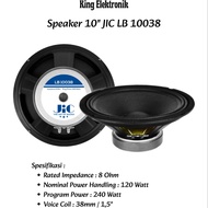 Speaker 10 Inch JIC LB 10038