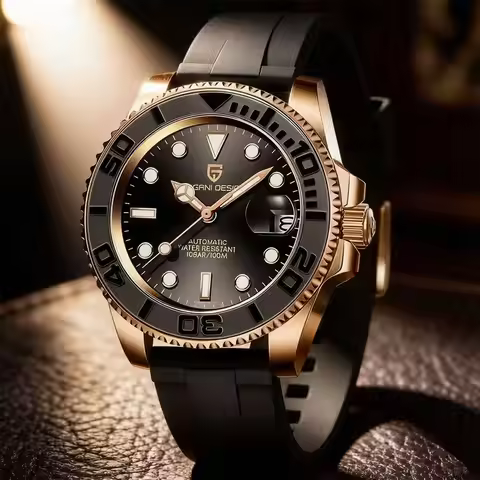 New PD-1651 PAGANI DESIGN Mechanical Watch 40mm Men Wristwatches Sapphire Glass Stainless Steel Wate