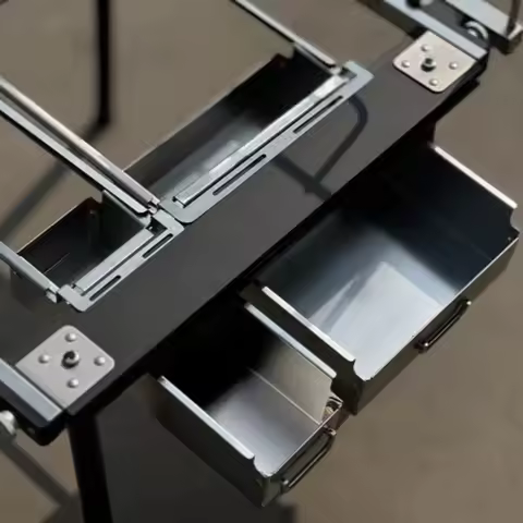 IGT 0.5 /1 Unit Storage Box Stainless Steel Storage Box IGT Table Accessories IGT Detachable Frame
